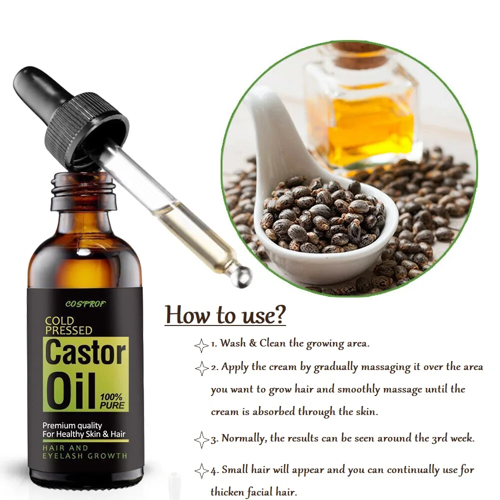 Крем для бороды и усов Cosprof кондиционер здорового роста волос масло касторов