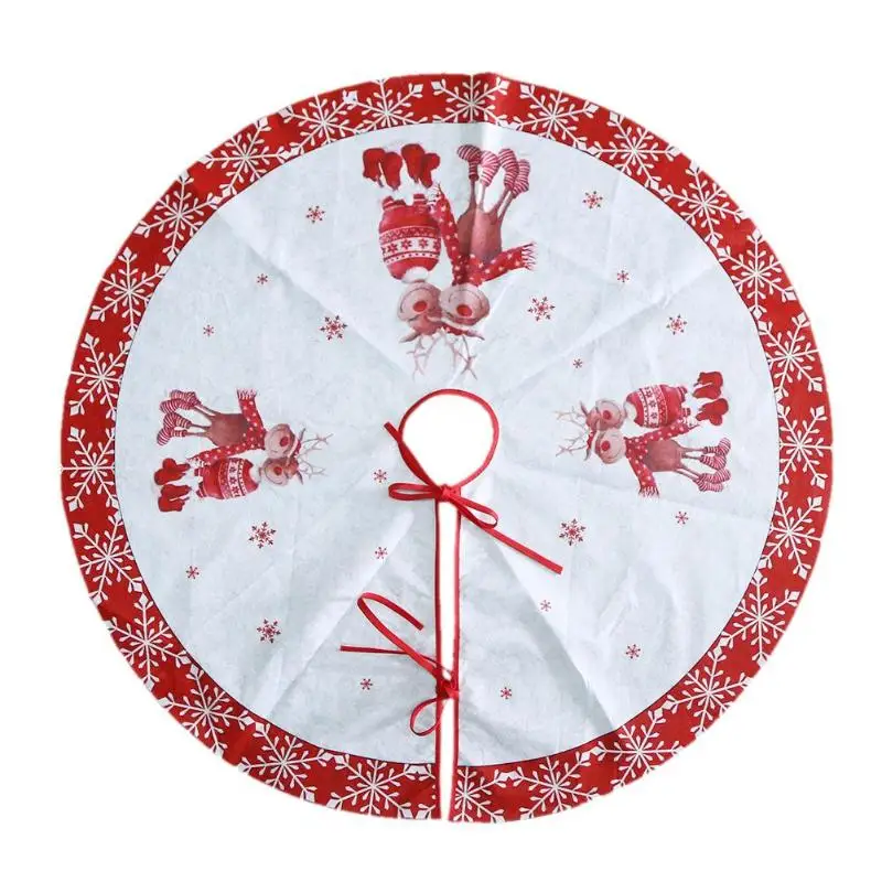 Рождественская елка юбки снежинка лось украшения для дома новогодний декор