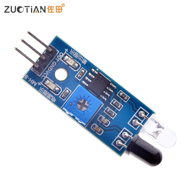 IR Infrared Obstacle Avoidance Sensor Module for Arduino Smart Car Robot 3-wire Reflective Photoelectric New