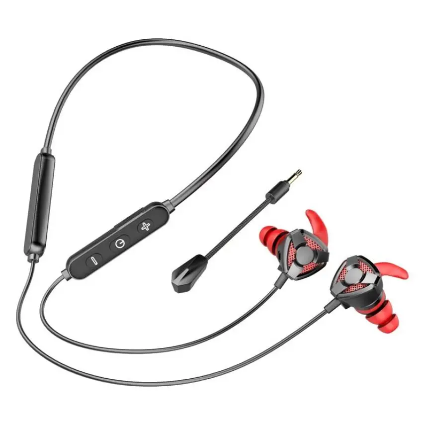 LSUTR BT 66 Wireless Bluetooth Earphone Handsfree Ear Buds Gaming Handset E Sport Ear Phones Sport Earbuds Case for All Phone