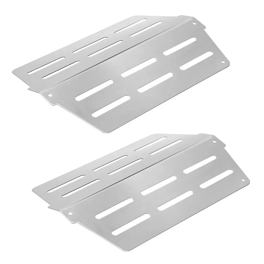 2 pcs Stainless Steel Gas Grill Hot Parts Heat Deflectors Replacement