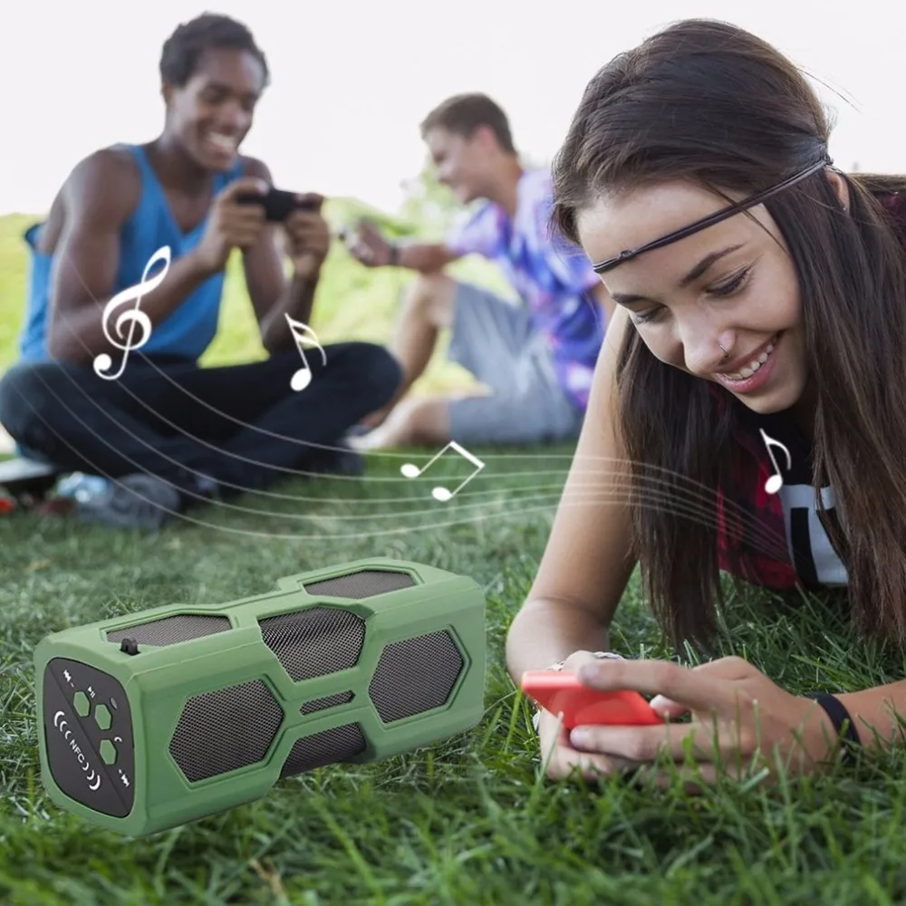 Водонепроницаемый портативный bluetooth-динамик грязеотталкивающий устойчивый к падениям спортивный беспроводной музыкальный динамик Поддержка громкой связи звонки Прямая поставка