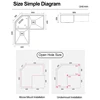 SUS 304 Stainless Steel Handmade Brushed Corner Kitchen Sink 4mm Thickness 4 Holes Double Kitchen Sinks With Knife Holder 6