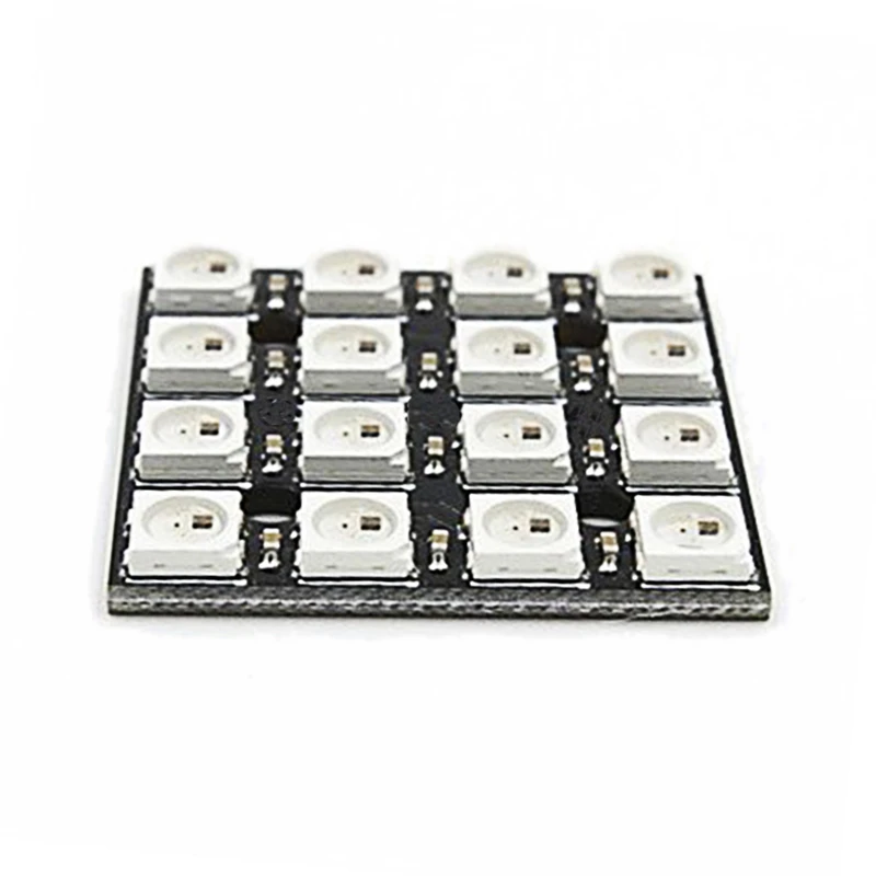 WS2812B 16-бит 4*4 Full Цвет 5050 цветная(RGB) панельная светодиодная лампочка RGB свет для Arduino