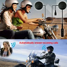 Универсальный портативный длинный режим ожидания мотоциклетный шлем гарнитура Hands Free с микрофоном Музыка беспроводные, с функцией Bluetooth HIFI