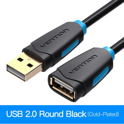 USB2.0 black Vention USB2.0 3,0 кабель-удлинитель для мужчин и женщин кабель-удлинитель USB3.0 кабель для передачи данных для ноутбука ПК USB кабель-удлинитель - Цвет: USB2.0 black