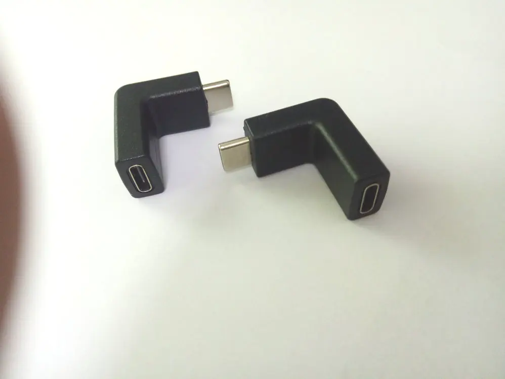 400 шт. локоть под прямым углом USB-C USB 3,1 type C мужчин и женщин удлинитель