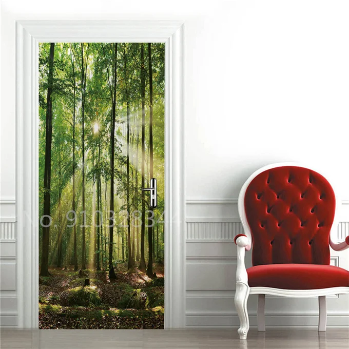 Carta Da Parati Adesiva 3D Per Porte - Motivo Mattoni, Dimensioni 70x200 Cm, PVC Autoadesivo, Facile Da Applicare E Rimuovere, Per Soggiorno E Camera