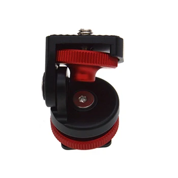 

Mini Hot Shoe Adjustable Mount Holder Bracket with 1/4in Screw for Video Camera Monitor Fill Light KQS8