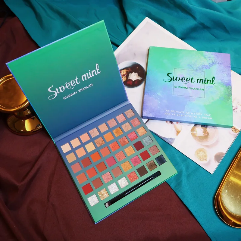 Матовая Мерцающая палитра теней для век 48 цветов блестящие тени макияжа Палитра