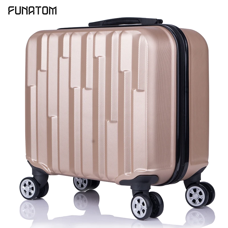

New Fashion 18 Inch Small Rolling Luggage Trolley Password Box 20' Boarding Suitcase Women Travel Bag Trunk