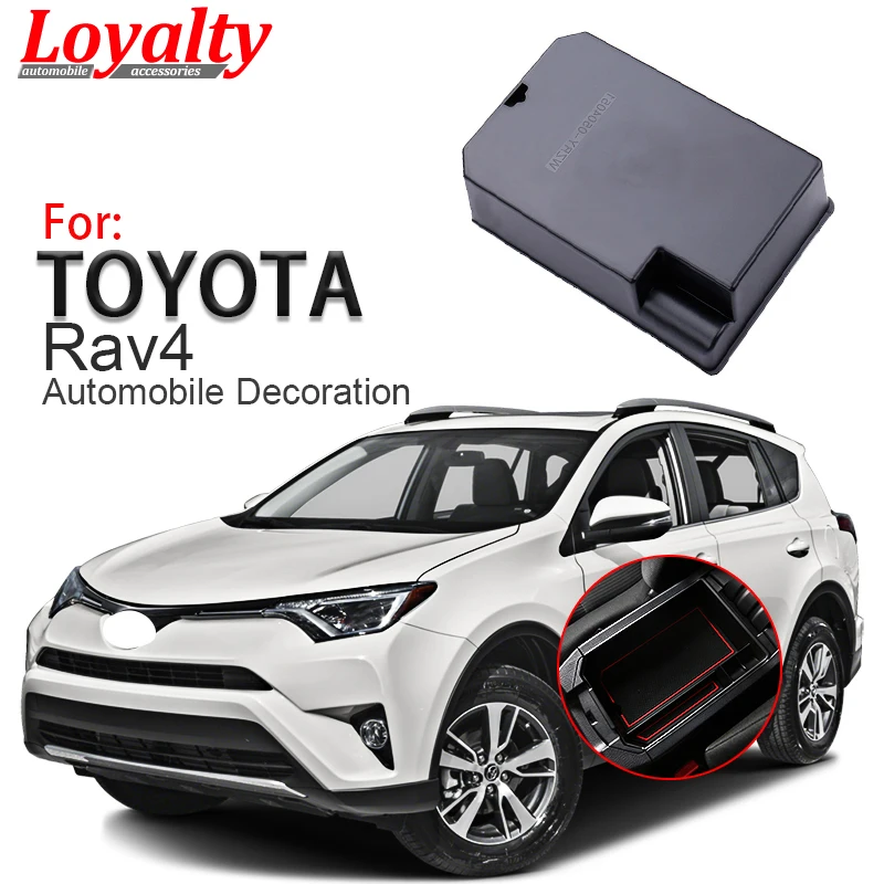 Лояльность для Toyota RAV4 2014 2015 2016 ABS хромированный центральный подлокотник коробка