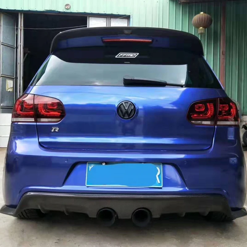 Задний спойлер из углеродного волокна/ФАП на крышу оконные крылья для Volkswagen VW Golf 6