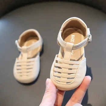

Summer Baby Shoes Girls Infant Toddler Shoes Soft Bottom Non-slip Breathable Roman Sandals Child Princess Shoes