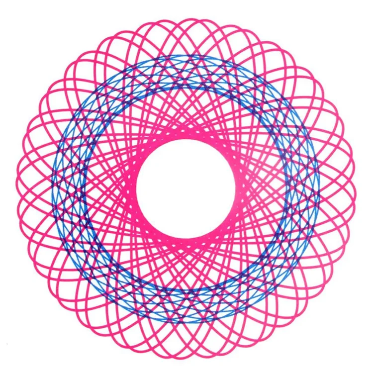 Цветы кривой лучшие мозга Spirograph Набор для рисования 4-в-1 ручка книга инструкции Творческий узор доска для рисования