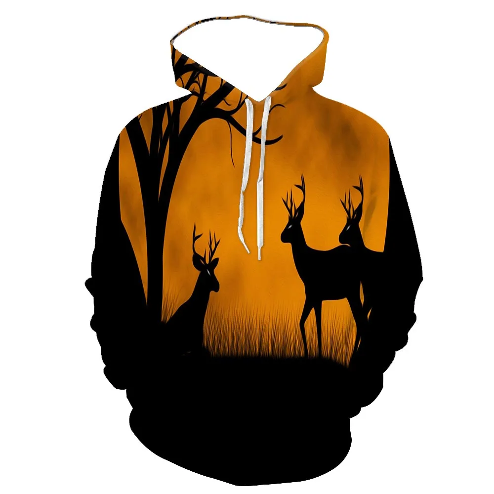 

The Story Under The Tree For Men's Hoodie Men Clothing Hoodie With Long Sleeve The Streets Of Leisure Autumn 3D Printed Hoodie