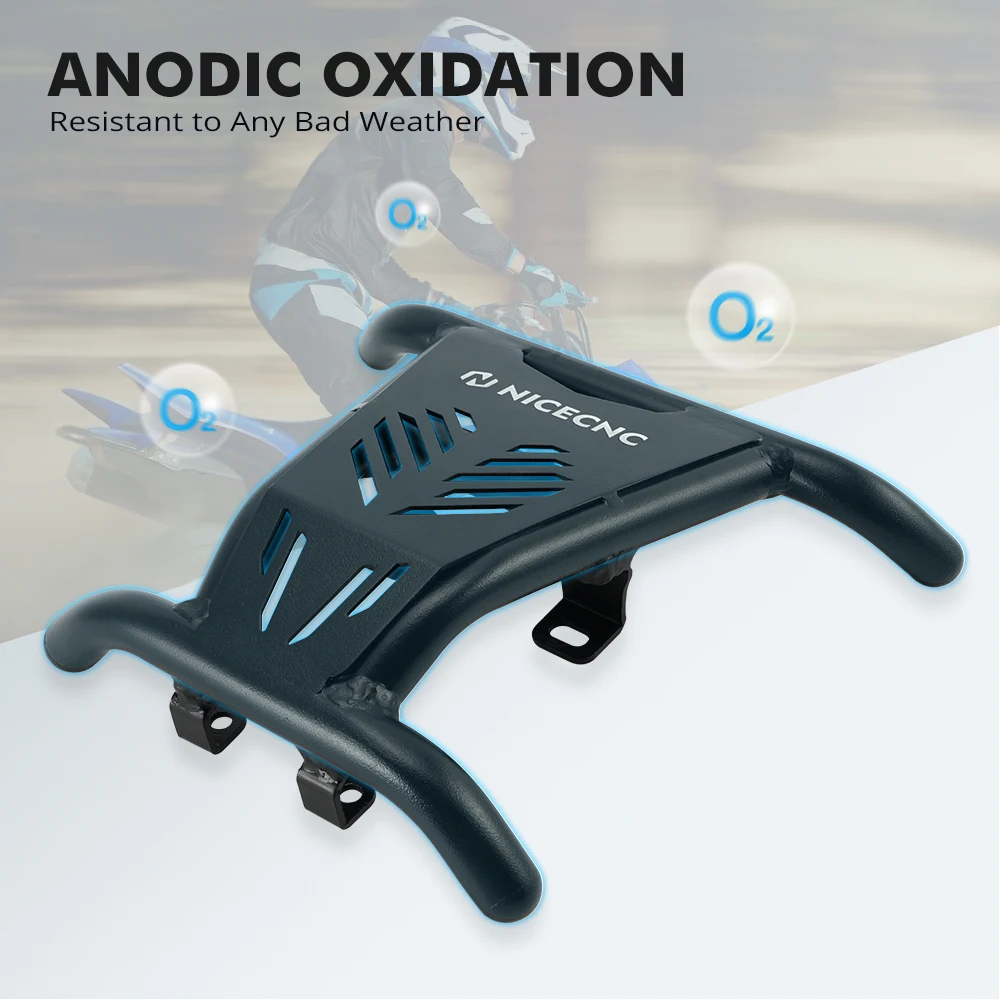 NiceCNC ATV Black Front Bumper Grab Bar Protector Cover Guard Aluminum For Yamaha Raptor 700 700R 2016-2021 2020 2019 2018 2017 NiceCNC ATV Black Front Bumper Grab Bar Protector Cover Guard Aluminum For Yamaha Raptor 700 700R 2016-2021 2020 2019 2018 2017