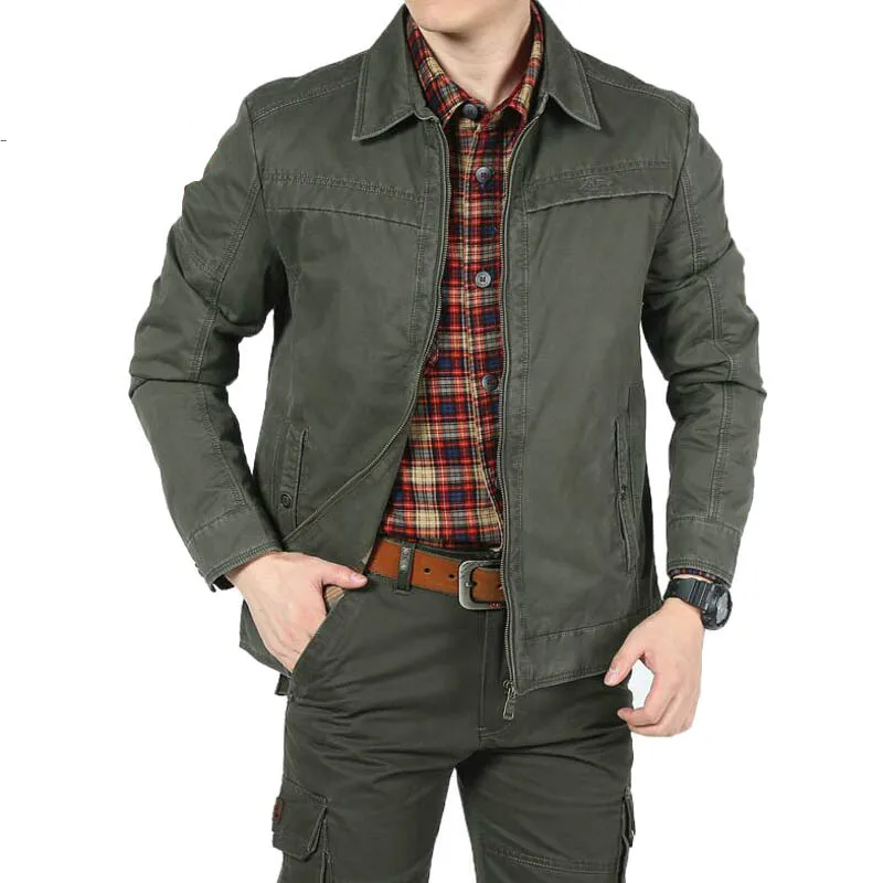 Military Men's Jackets Plus Size M-3XL jaqueta masculina Casual Jacket Men Solid Turn-down Collar Windbreaker Jacket Military Men's Jackets Plus Size M-3XL jaqueta masculina Casual Jacket Men Solid Turn-down Collar Windbreaker Jacket