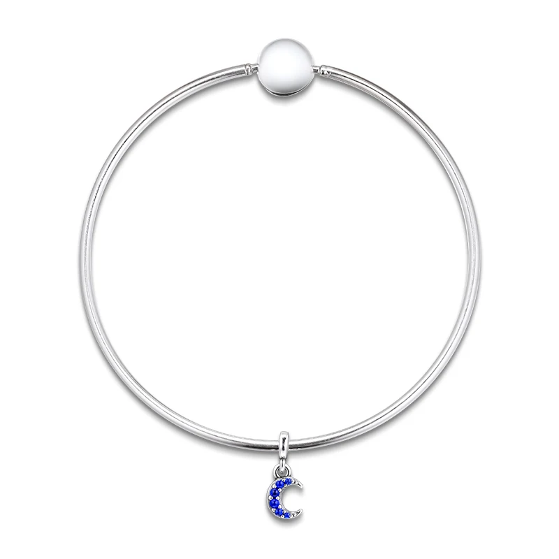 DIY подходит для браслетов Pandora Charms 925 пробы-серебро-ювелирные изделия с надписью Me My Moon Beads