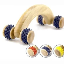 HANRIVER деревянный массажер с кривыми зубами, Круглый Деревянный Массажер для дома, забота о здоровье, подарок