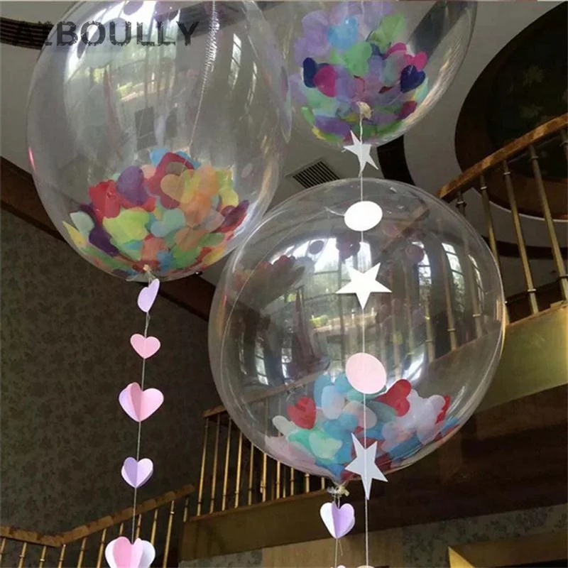 

24 дюйма, конфетти, воздушные шары для вечерние НКИ, прозрачная фотография «сделай сам», украшение для дня рождения, свадьбы, вечевечерние, детская игрушка