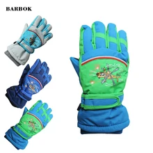 Детские лыжные перчатки, перчатки для сноуборда, Сверхлегкие Водонепроницаемые зимние теплые флисовые мотоциклетные снегоходные перчатки для верховой езды