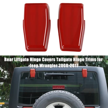 

Hot New 2pcs Rear Liftgate Hinge Covers Tailgate Hinge Trims for Jeep Wrangler 2008-2017 Car Styling