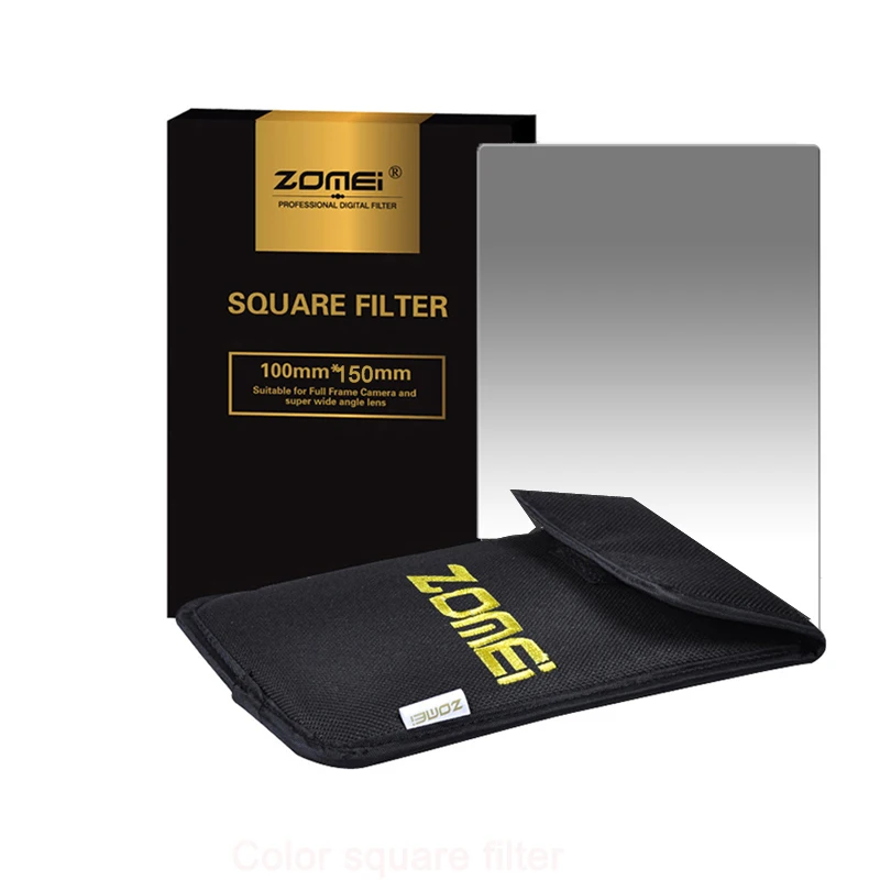 ZOMEi 150*100mm square Lens filter set kit ND Neutral Density ND2 ND4 ND8 ND16 Camera filter holder & adapter ring for Cokin Z