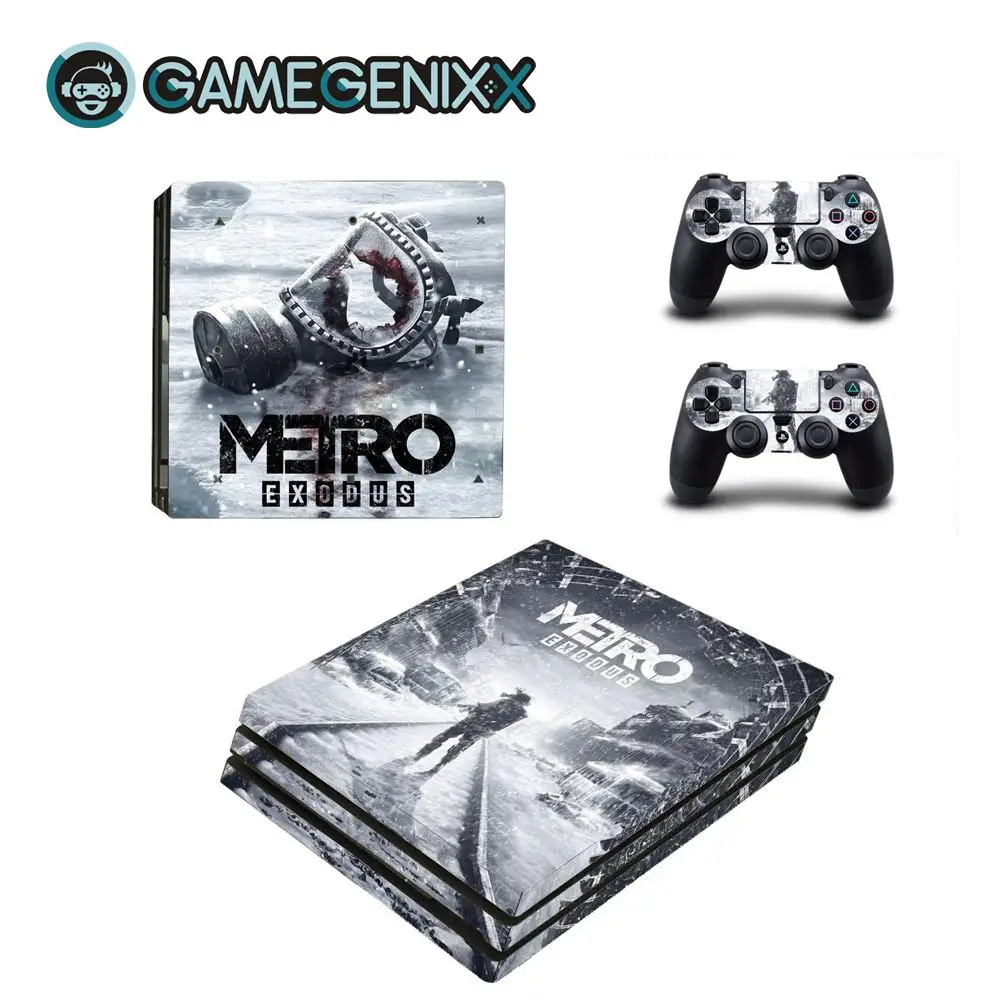 GAMEGENIXX виток винилопласта с наклейкой для консоли PS4 Pro и 2 контроллера-Metro