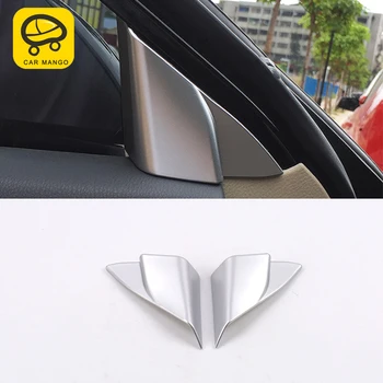 

CARMANGO for Toyota Camry XV70 2017-2020 Car Styling Front Door Column Chrome Cover Trim Frame Sticker Interior Accessories