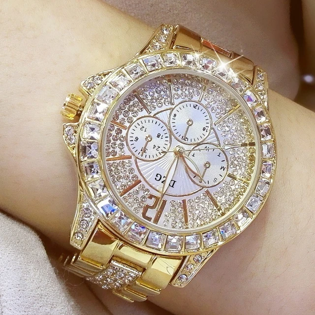 Fashion Women Watch with Diamond Watch Ladies Top Luxury Brand Ladies Casual Women's Bracelet Crystal Watches Relogio Feminino 4