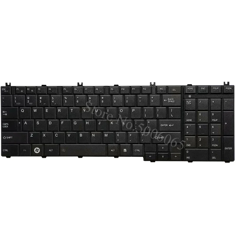 Для Toshiba Satellite C675 C675D C675-S7200 L755-S5357 L755-S5244 L755-S5246 серии США Клавиатура ноутбука черный