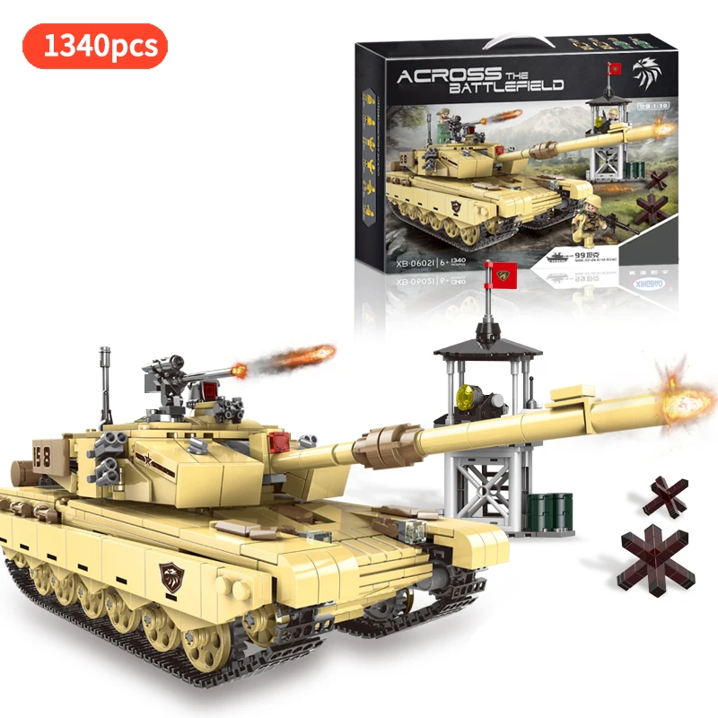Army Heavy Tank Series 99 Truck Military figures tanque Building Blocks Toys For Boy Gift | Игрушки и хобби