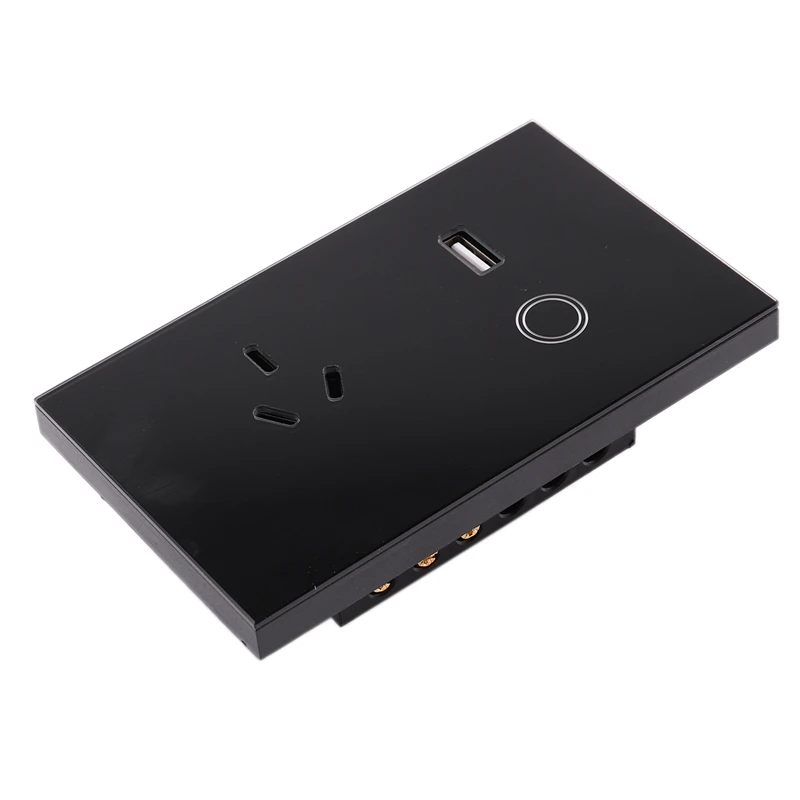 USB настенная розетка, пресс-переключатель USB настенная розетка с розеткой, 110 В розетка(вилка США