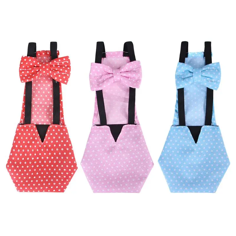 Pañal de tela de algodón ajustable, lavable, creativo, ropa con lazos para granja de mascotas, novedad de 2021
