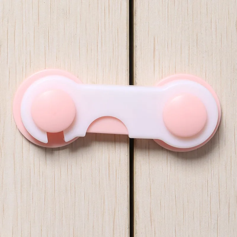 1 Pc Pink 1 шт пластиковый замок для шкафа Детская безопасность защита от детей безопасные замки для холодильников ящик безопасности ребенка защелки - Цвет: 1 Pc Pink