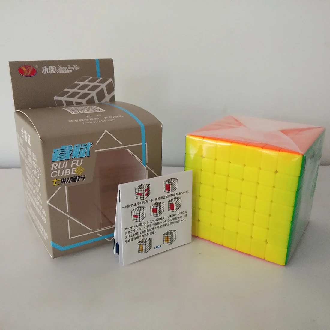 YJ RuiFu 7x72019 Новое поступление Волшебный куб обучающий игрушки для обучения мозгу магический куб профессиональный-красочный