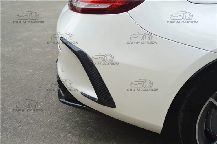 C class C205 B style rear bumper vents for C class C205 Carbon fiber rear bumper vents 14-16y