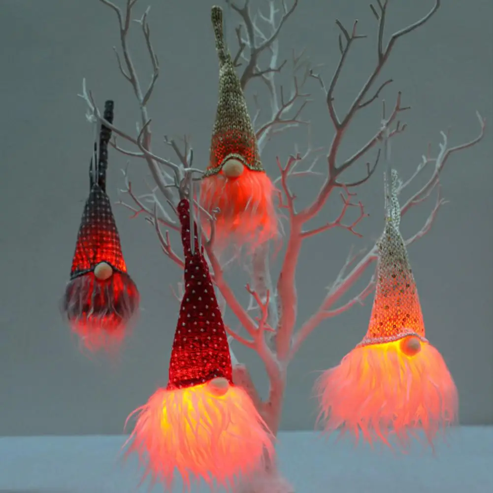 Рождественские Висячие гномы ручной работы шведский Tomte Рождественский эльф