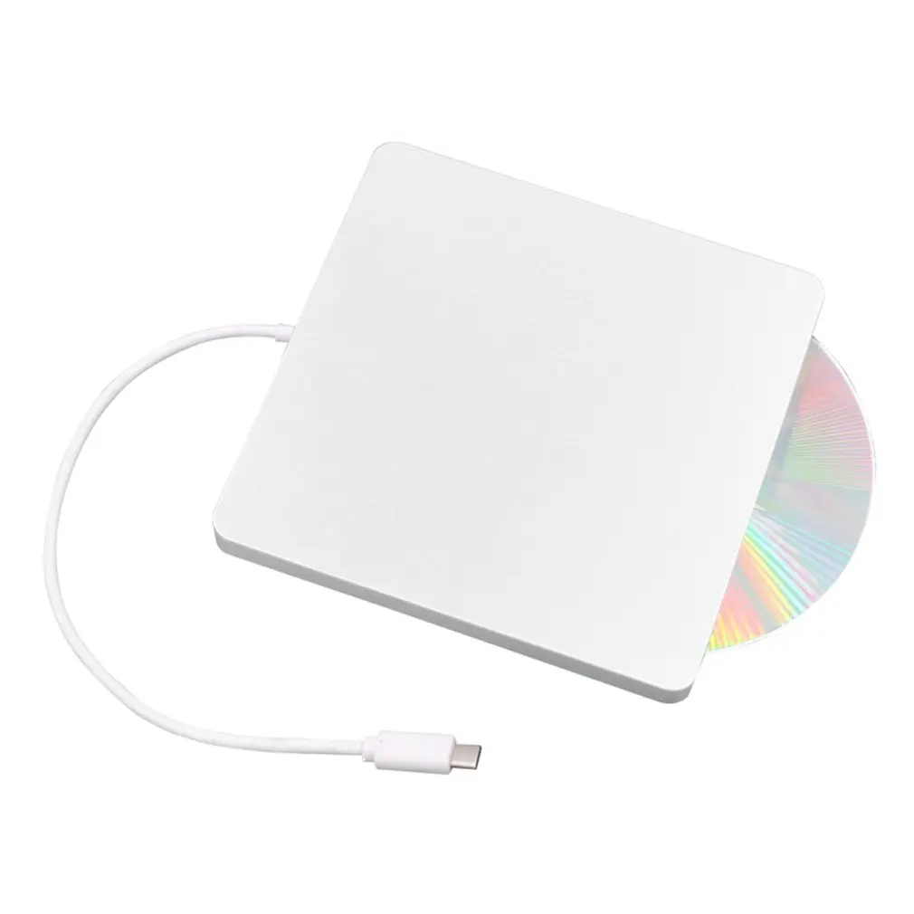 Portable Type-C DVD CD RW External Slot-in Drive Burner Writer Mobile Optical Drive for Laptop & Desktop & Notebook