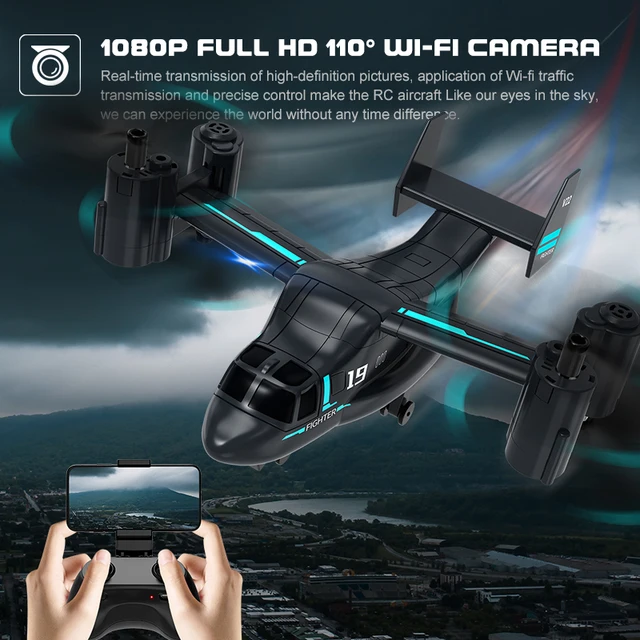 2in1 Drone with 1080P Camera High and Low Speed Switching Osprey Drone RC Quadcopter Remote Control Plane Toys for Boy Children 3