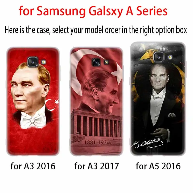 Турция Mustafa Kemal Ataturk чехол силиконовый для Samsung A50 A70 A80 A30 A40 A90 A6 A8 A9 A7 A5 A3 Plus 2018 2017 2016