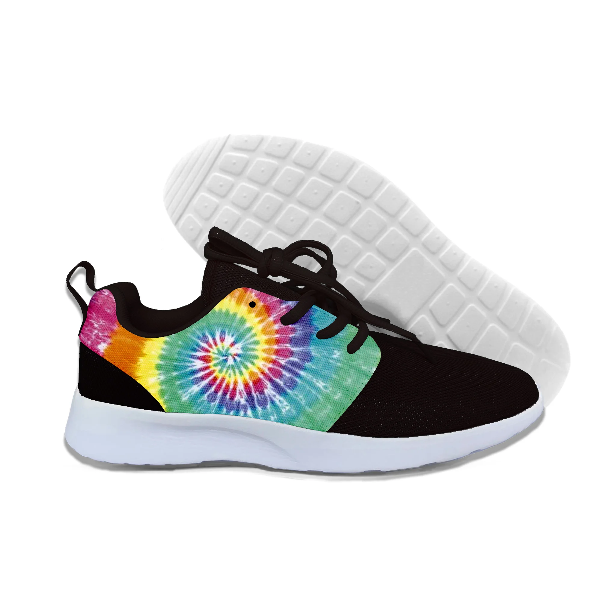 Tie dye color 8 Светильник, обувь для бега, дышащие кроссовки, горячая Распродажа, цвет Tie Dye 3D, высокое качество, Harajuku, 3D печать, цвета Tie Dye - Цвет: Tie dye color 8