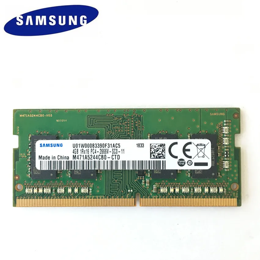 Samsung ноутбук DDR4 4GB PC4 2666V DIMM ноутбук память 4G DDR4 2666MHZ ноутбук память ноутбук ram