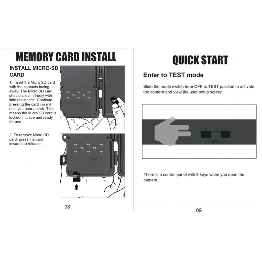 HC801-A 1080P HD 16MP Video Hunting Camera  36 LED IR Trail Cam Trap Night Vision Wild Hunting Camera