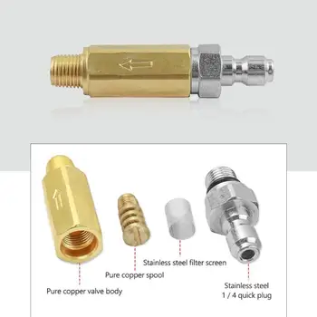 

1/4 inch Quick Connect Pressure Washer Jet Wash Brass In-line Water Filter for Turbo Nozzle Corrosion Resistant and Durable