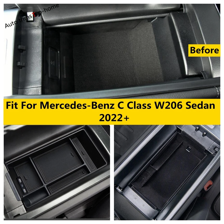 

Central Console Armrest Storage Box Container Organizer Holder Fit For Mercedes-Benz C Class W206 Sedan 2022 2023 Accessories