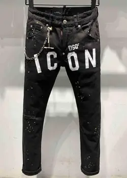 

NEW Men Jeans Ripped for Men Skinny DSQ D2 Jeans Pants Men Jeans Zipper Outwear Man Pants 1 order
