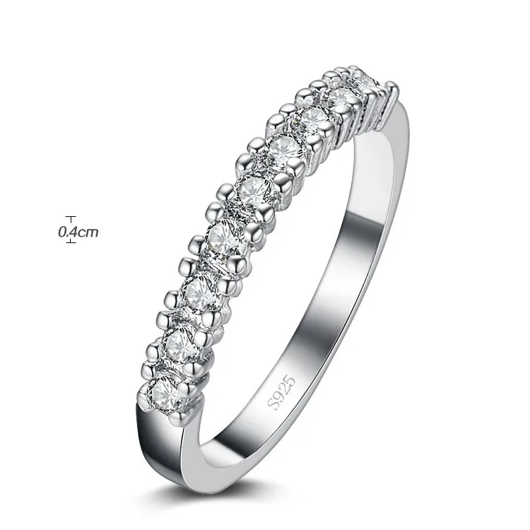 925 Sterling Silver Women's Wedding Rings Silver Ring Jewelry Wedding Gift