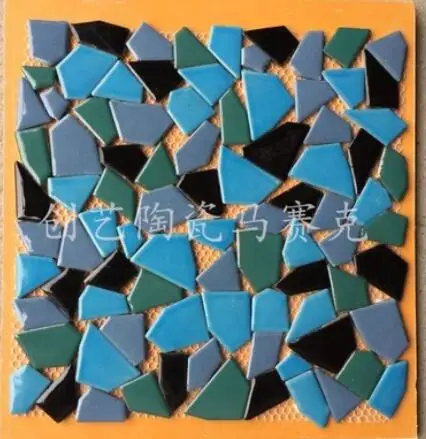 Бежево-белый 30X30 см DIY мозаика ремесло художественный пояс мозаика изготовление мозаичная плитка фарфоровая микро керамика неправильной формы ультратонкая керамика - Цвет: Бежево-белый